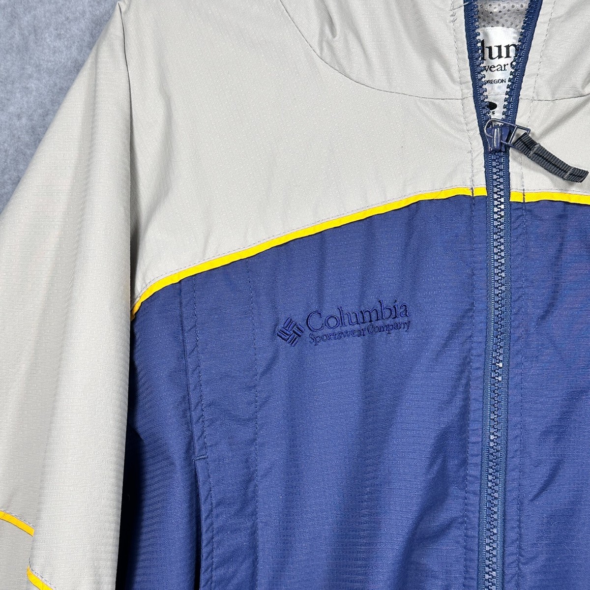 ジャケット・アウター 90s Colombia sample down Columbia Vintage 90's Hooded Jacket Full Zip Blue Gray