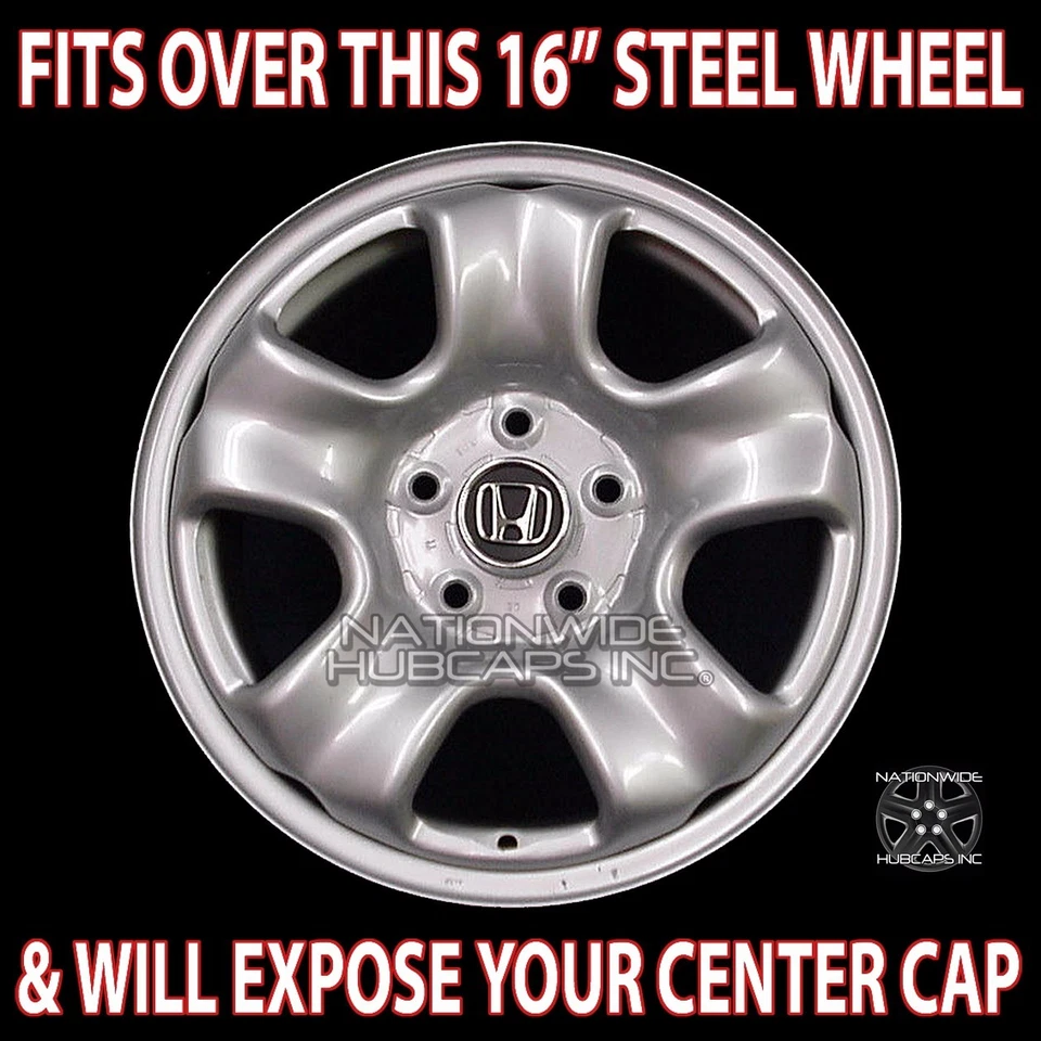 4 cubiertas de rueda cromadas de 16" para Honda CRV 2012-16 cubiertas de llanta tapacubos ruedas de acero Foto 2 de 4