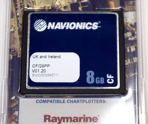 Navionics CF/28PP UK and Ireland Platinum+ Compact Flash CF Card 8GB - Picture 2 of 4