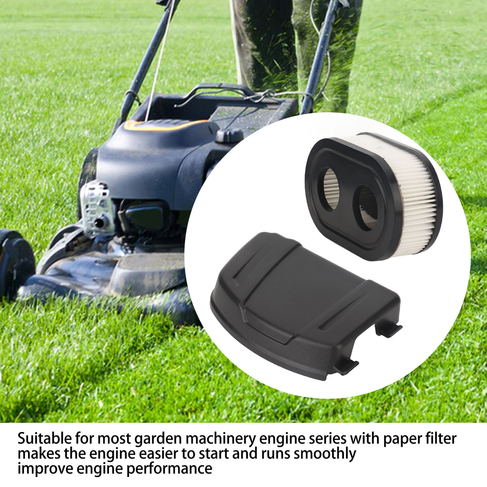 Lawn Mower Air Cleaner Cover ABS Air Filter Cover Kit 594575 For 650EXI