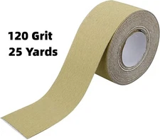 2-3/4" x20yd PSA Sandpaper Sticky Back Roll Sheet Sander Sanding Paper 120 Grit