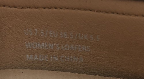 Artisure Women's Leather Penny Loafers Driving Moccasins Gold US 7.5 Lovely - Picture 15 of 15