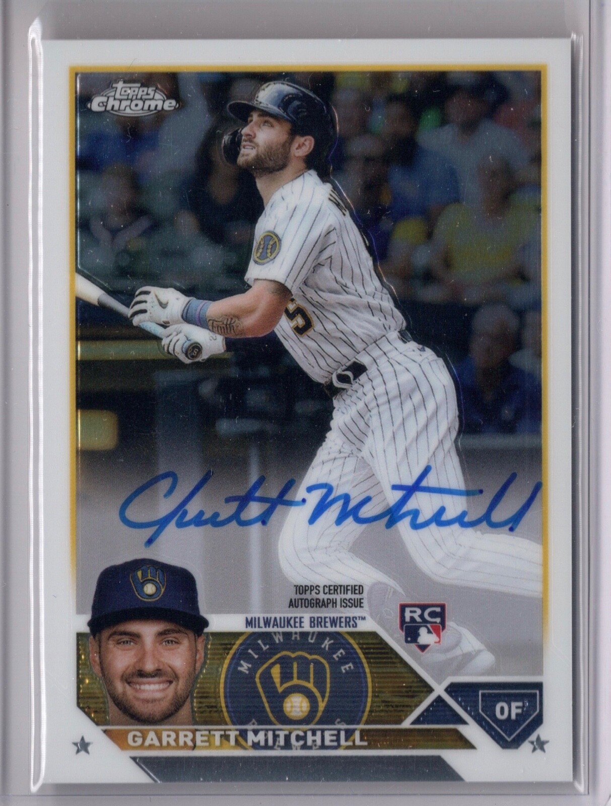 2023 Topps Chrome Update Series - Autographs #RA-GM Garrett Mitchell (AU, RC)