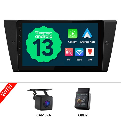 For BMW 316d 318d E90 E91 E92 E93 9" IPS Android 13 GPS Car Stereo Radio CarPlay - Picture 27 of 31