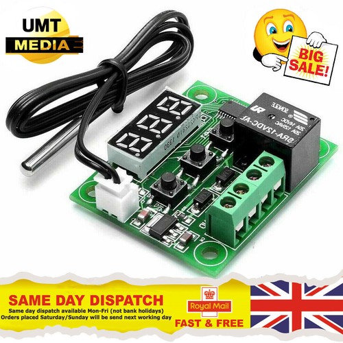 Sensore Temperatura 12v Termostato Digitale W1209 – Sensore Temperatura 50- 110°C, 12V, Con Custodia, Per Fai Da Te Thermostat Setting For Incubator - Foto 2