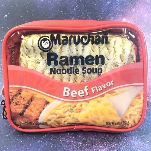Maruchan Beef Ramen Noodle Soup 3 PIECE Makeup Bag Set, Cosmetic Bag Set - Picture 3 of 9