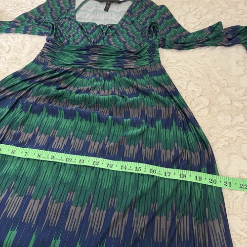 BCBG Max Azria Long Sleeved Contemporary A-Line Dress Stretchy Holiday XS - Picture 6 of 7