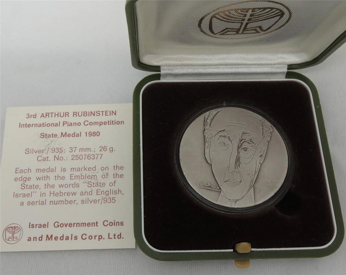 Israel. Arthur Rubinstein Piano Competition Gold Medals by Picasso