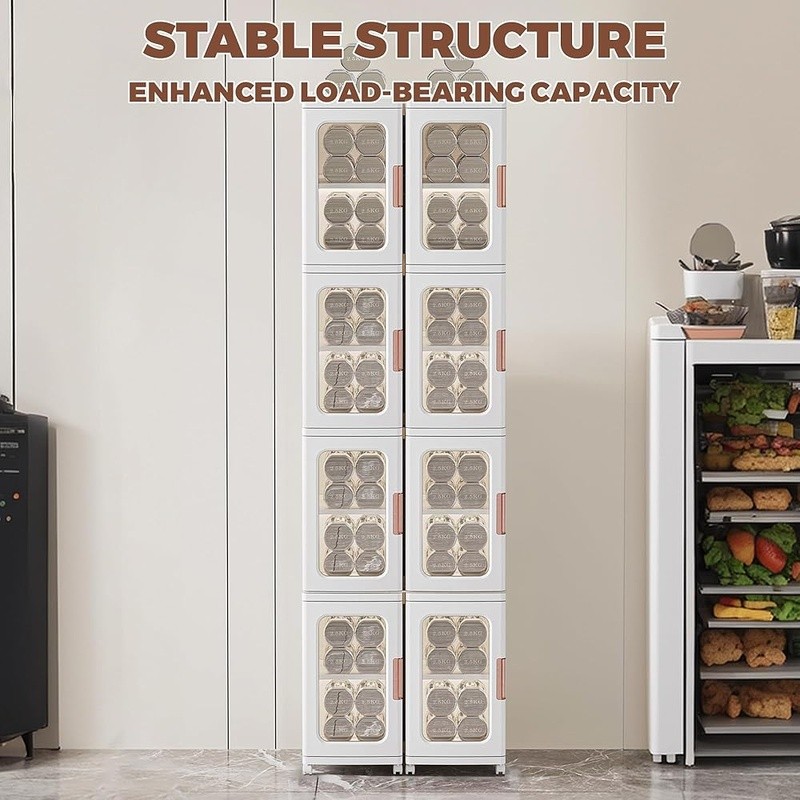 Slim Storage Cabinet Adjustable Shelves Wheeled Organizer Bathroom Kitchen New