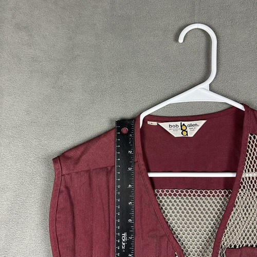 Vintage Bob Allen Shooting Vest Mens Large Red Padded Made In USA GUC - Picture 12 of 14