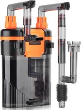 External Hang-On-Back Canister Aquarium Filter,Quiet Fish Tank Filter with 3-...