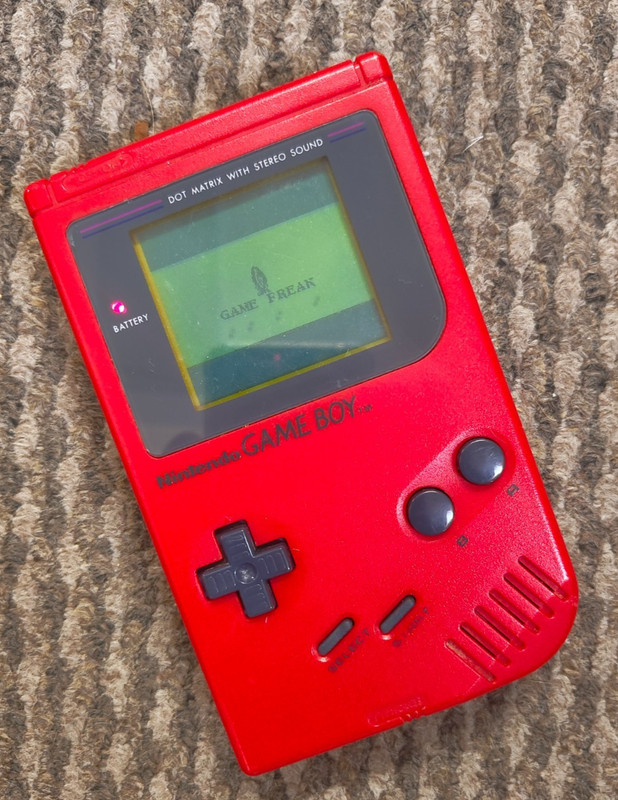 Nintendo Game Boy Original DMG-01 Play It Loud Edition In Red - FREEPOST