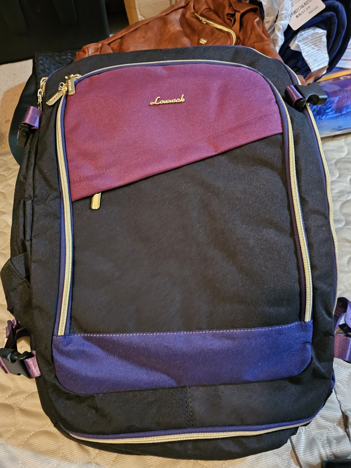 Purple And Black Great For Travel New With Tags