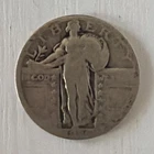 1926-D Standing Liberty Quarter VG 25c KM143 US coin known for weak strikes
