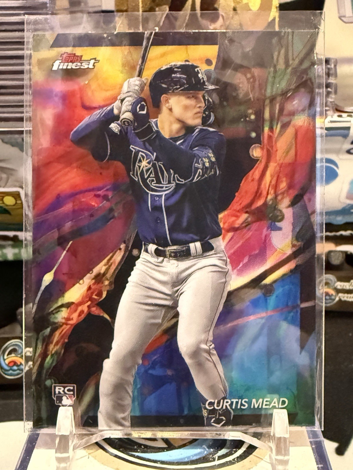 Curtis Mead 2024 Finest #78 Oil Spill Refractors RC Rays TZ