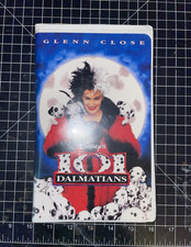 Walt Disney 101 Dalmatians VHS NTSC Clamshell G Glenn Close 1996 CC