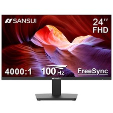 Sansui 24" FHD PC Monitor 100Hz HDMI VGA VESA Mount Ultra-Slim Eye Care