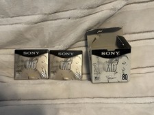 Lot of 2 SONY Premium Gold MD MiniDiscs MDW80PL 80mins - Sealed - Free Shipping