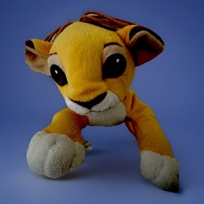 1995 Newborn The Lion King Simba Cub Plush Disney Mattel Vintage Rare YARN hair