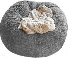 Sherpa Bean Bag Chair Cover, Super Soft Bean Bag Bed (no padding,