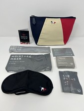 Maison Kitsune Paris Japan Airlines JAL Zip Pouch Amenity Kit with Accessories