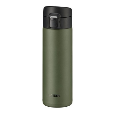 Tiger thermos water bottle 480ml Mug one touch Lightweight MKA-K048GK Green