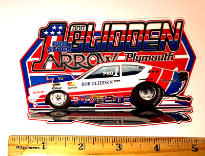 #1 BOB GLIDDEN Arrow PRO STOCK NHRA Drag Racing Color Glossy Sticker Decal