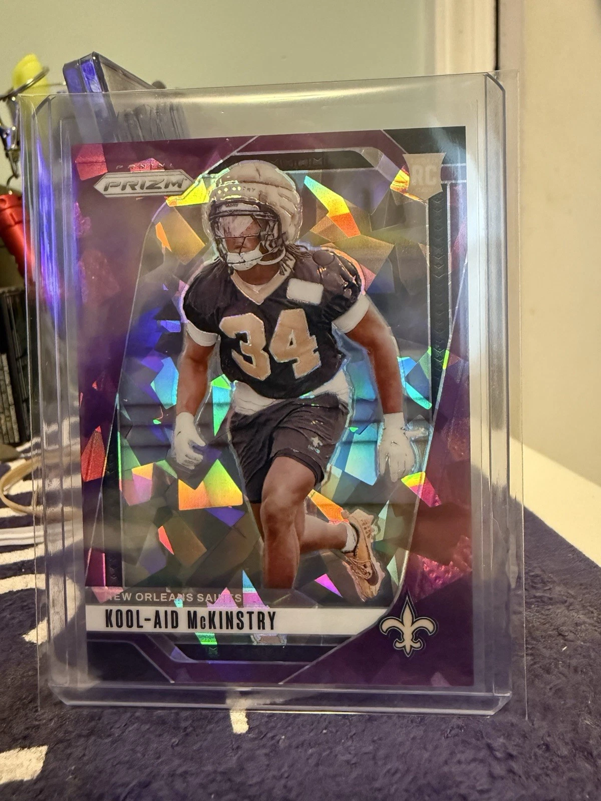KOOL-AID MCKINSTRY 2024 PANINI PRIZM #363 ROOKIE RC PURPLE ICE 84/225 SAINTS 576