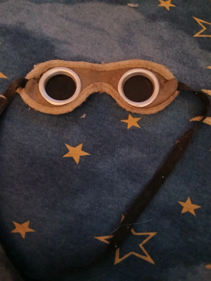 ANTIGUAS GAFAS AMERICANAS ÓPTICAS AO GAFAS DE SEGURIDAD MALLA LATERALES VAPOR PUNK Foto 3 de 3