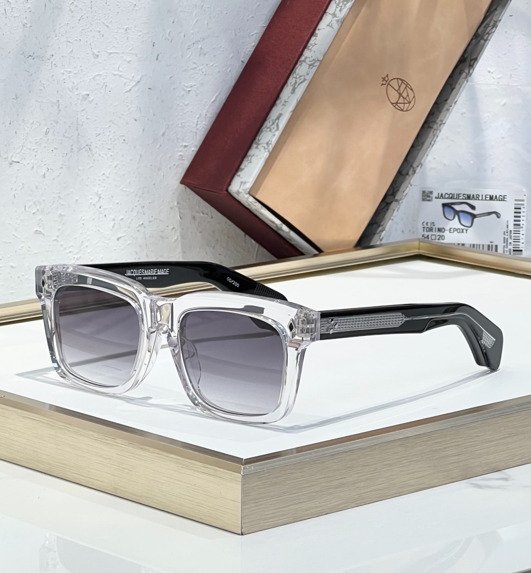 JACQUES MARIE MAGE TORINO epoxy Sunglasses Unisex Square Fashion