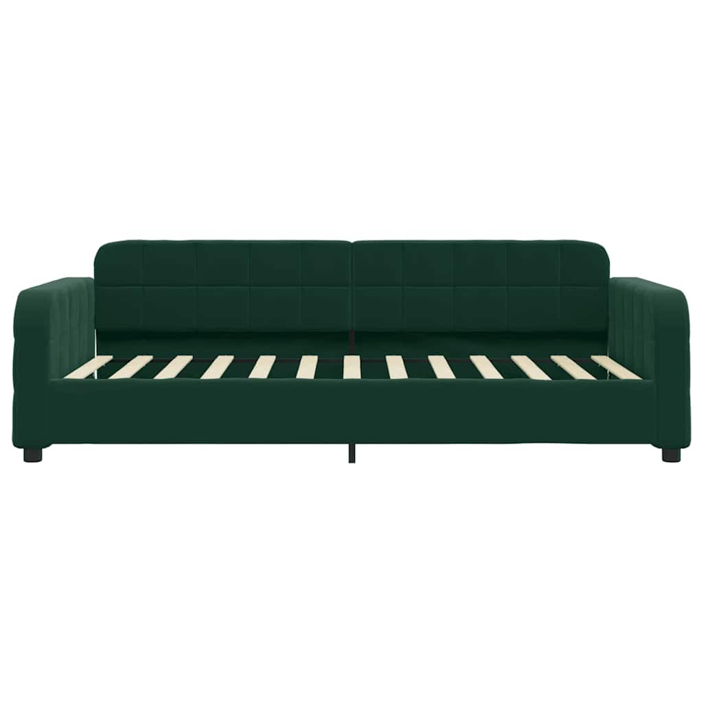 Letto da Giorno Verde Scuro 80x200 cm in Velluto divano letto vidaXL foto 3