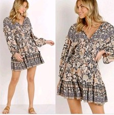 SPELL & THE GYPSY COLLECTIVE Amethyst Play Dress Mini Nightfall Size XL SP19