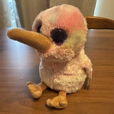 TY The Beanie Boos Collection Kiwi Pink Bird Stuffed Plush Animals Toy 6  2019