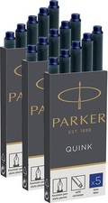 PARKER cartridge ink QUINK blue 3 box set (1 box 5 pieces) 1950384