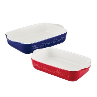 Disney Home Bon Voyage Ceramic Baking Dish/Bakeware Set/Lasagna Pans, Dishwas...