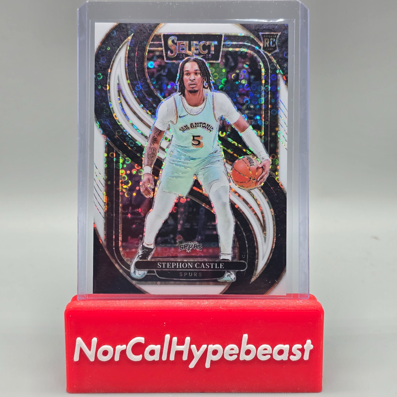 2024-25 Panini Select Basketball STEPHON CASTLE RC #175 White Disco /75 Rookie