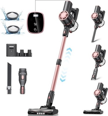 Vexilar Blitz V8 Plus Cordless Vacuum Cleaner w/ Powerful Brushless Motor Pink