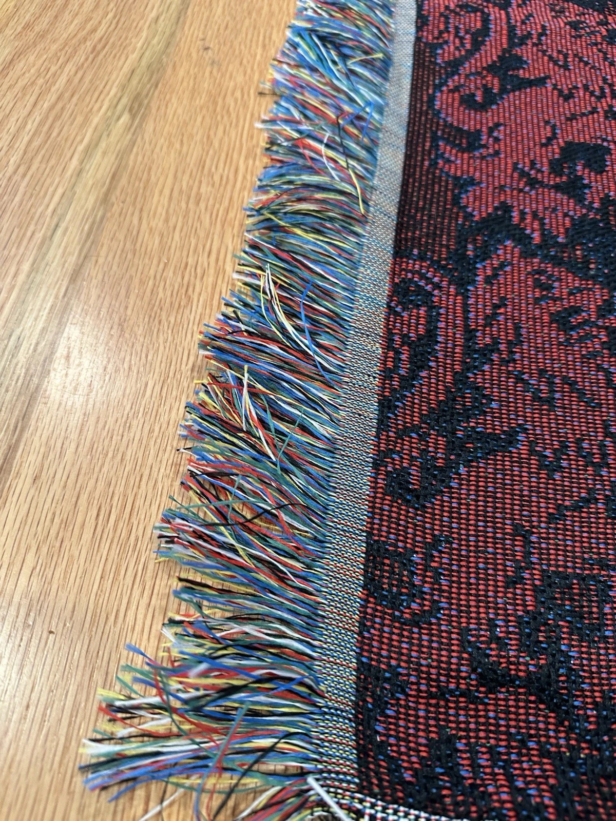 Harry Potter Gryffindor Crest Wall Hanging Tapestry Woven Throw Blanket Fringe