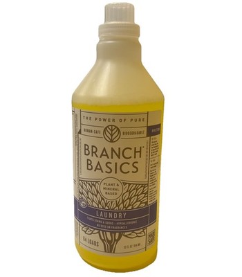 Branch Basics Laundry 32 Oz No Dye Fragrance Hypoallergenic Plant Mineral Base