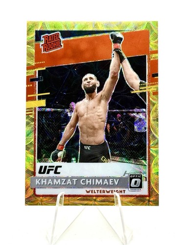 Khamzat Chimaev [Gold] #210 2021 Panini Chronicles UFC card