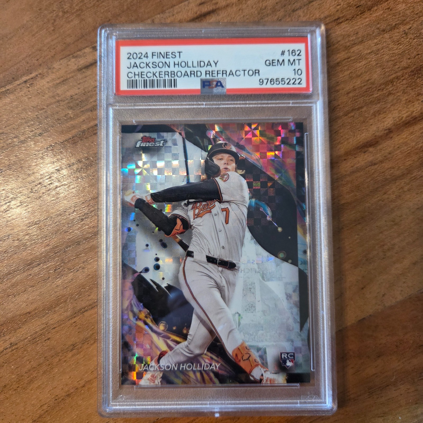 2024 Finest Jackson Holliday Checker Board Refractor PSA 10