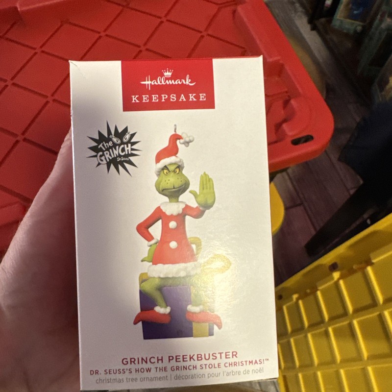 2023 Hallmark Grinch Peekbuster Ornament - How The Grinch Stole Christmas