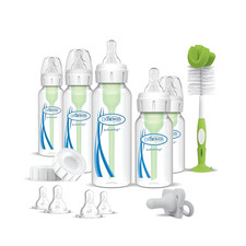 Natural Flow Anti-Colic Options Narrow Baby Bottle Gift Set, Newborn Essentials