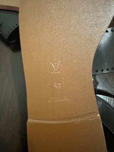 Louis Vuitton Horizon Flat Sandals Size 42 US 11.5 Black Leather - Picture 10 of 15