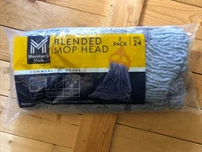 Member's Mark #24 Blended Mop Head, 2 Pack New!!  "SHIPS FREE"