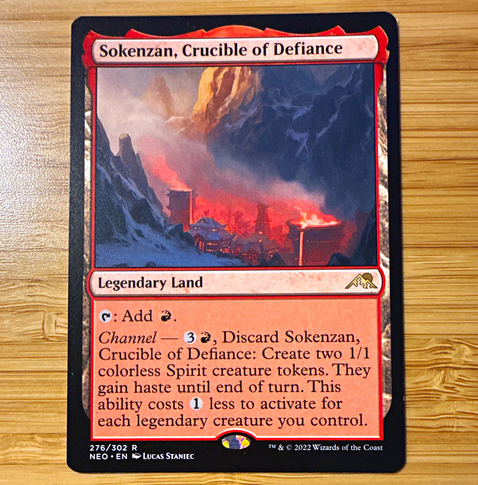 Sokenzan Crucible of Defiance NEO 276 Non-Foil Rare NM MTG Kamigawa EDH Land