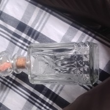 Evan Williams 200 Years Commemorative Glass Decanter with Stopper, Clear