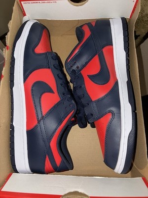Nike Dunk Low Retro Shoes University Red Obsidian DV0833-601 Men