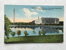 O1056 Vintage Postcard New Bureau Of Printing And Engraving Washington DC