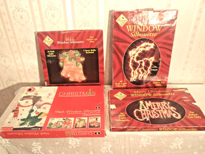 Premier christmas santa window silhouette lights bulbs